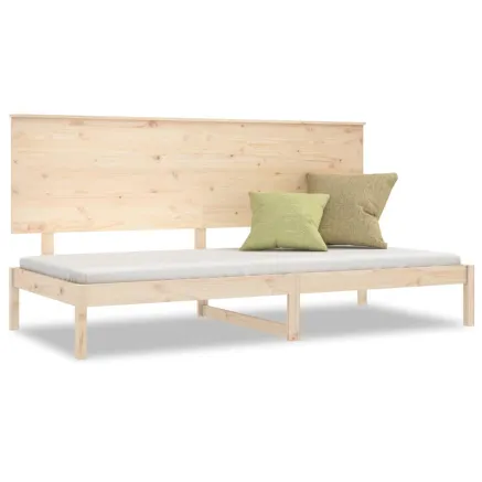 Lit de jour sans matelas 80x200 cm bois de pin massif 2