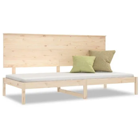 Lit de jour sans matelas 80x200 cm bois de pin massif
