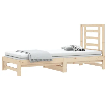 Lit coulissant sans matelas 2x(90x200) cm
