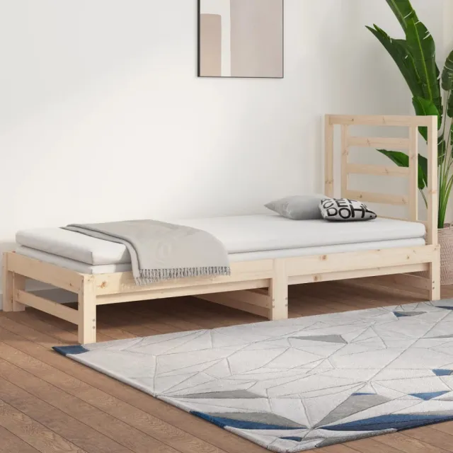 Lit coulissant sans matelas 2x(90x190) cm