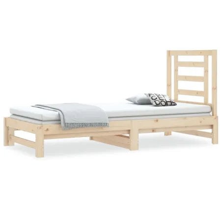 Lit coulissant sans matelas 2x(90x190) cm