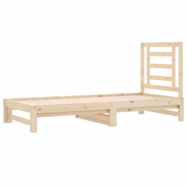 Lit coulissant sans matelas 2x(90x190) cm