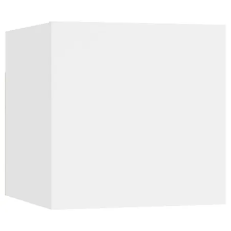 Ensemble de meubles TV 8 pcs Blanc Bois d'ingénierie