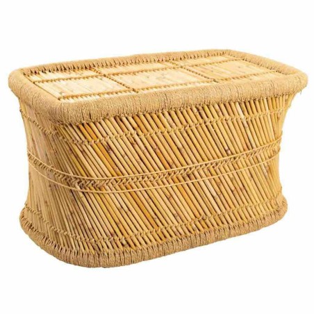Mesa auxiliar Alexandra House Living Natural Bambú Cuerda 48 x 45 x 7