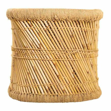 Mesa auxiliar Alexandra House Living Natural Bambú Cuerda 48 x 45 x 7