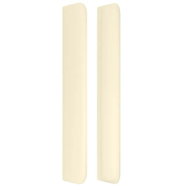 Tête de lit avec oreilles Crème 103x16x118/128 cm Similicuir