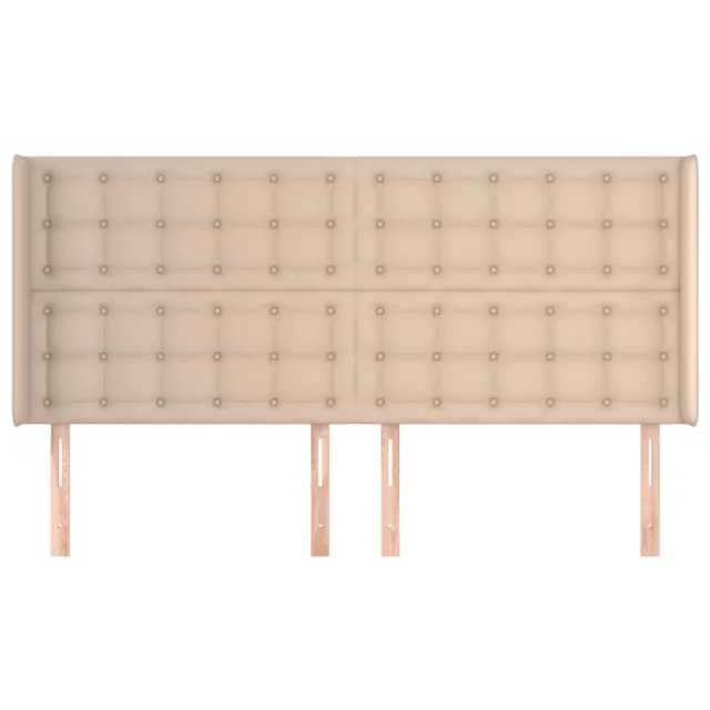 Tête de lit avec oreilles Cappuccino 163x16x118/128 cm