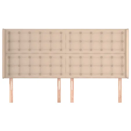 Tête de lit avec oreilles Cappuccino 163x16x118/128 cm