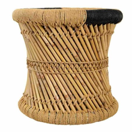 Juego de taburetes Alexandra House Living Negro Natural Bambú Cuerda
