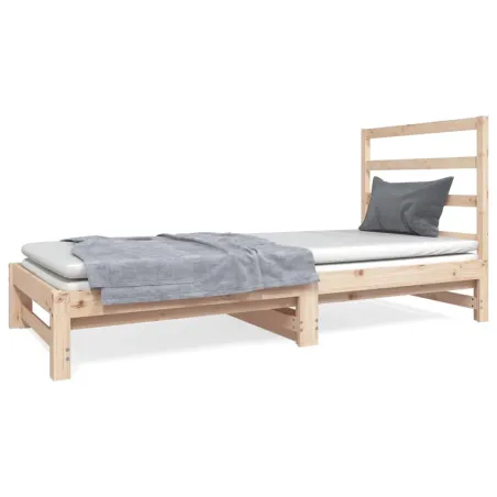 Lit coulissant sans matelas 2x(90x190) cm