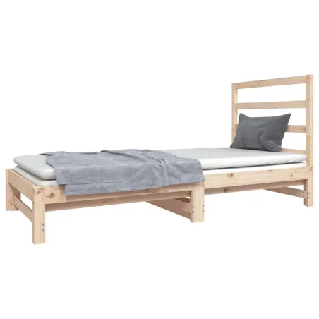 Lit coulissant sans matelas 2x(90x190) cm