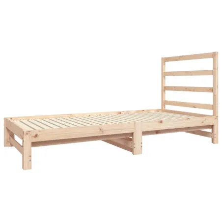 Lit coulissant sans matelas 2x(90x190) cm