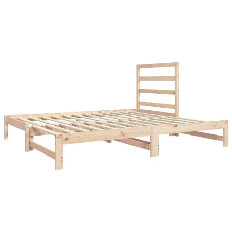 Lit coulissant sans matelas 2x(90x190) cm