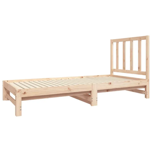 Lit coulissant sans matelas 2x(90x190) cm