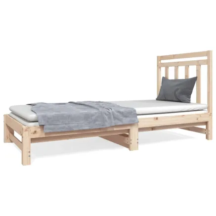Lit coulissant sans matelas 2x(90x190) cm 2