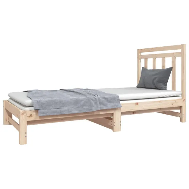 Lit coulissant sans matelas 2x(90x190) cm