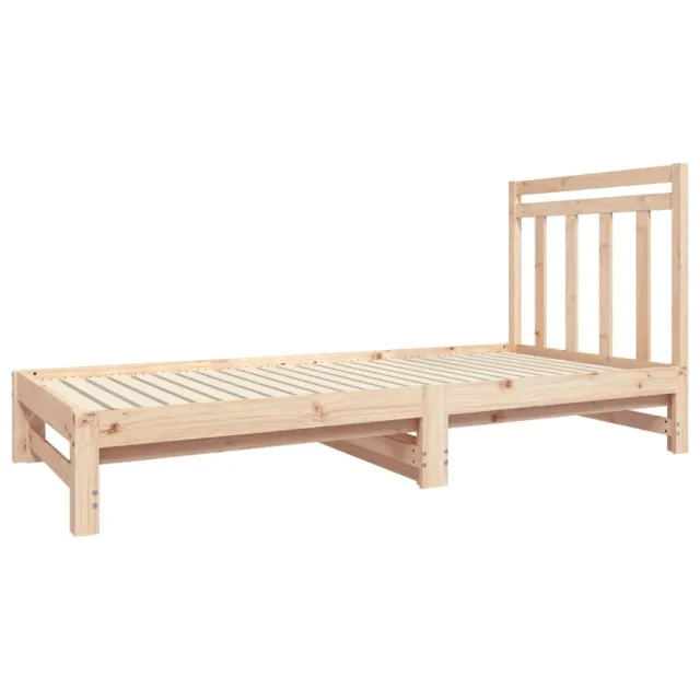 Lit coulissant sans matelas 2x(90x190) cm