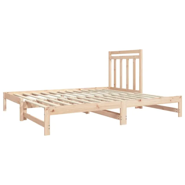 Lit coulissant sans matelas 2x(90x190) cm
