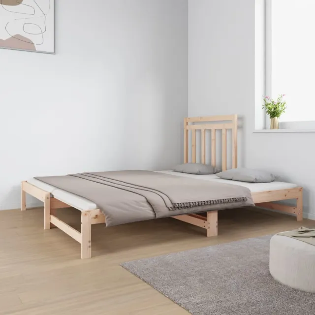 Lit coulissant sans matelas 2x(90x190) cm