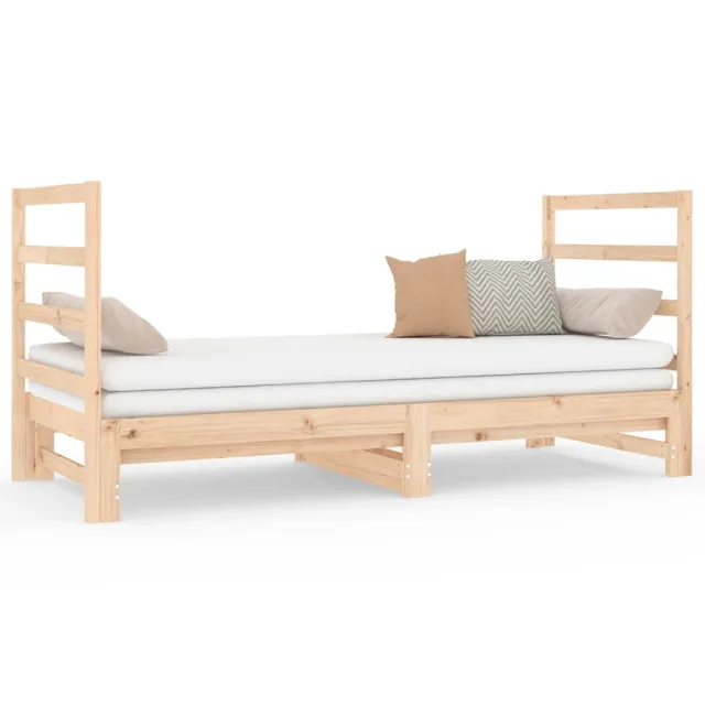 Lit coulissant sans matelas 2x(90x190) cm