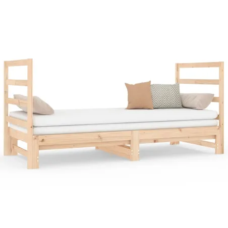 Lit coulissant sans matelas 2x(90x190) cm