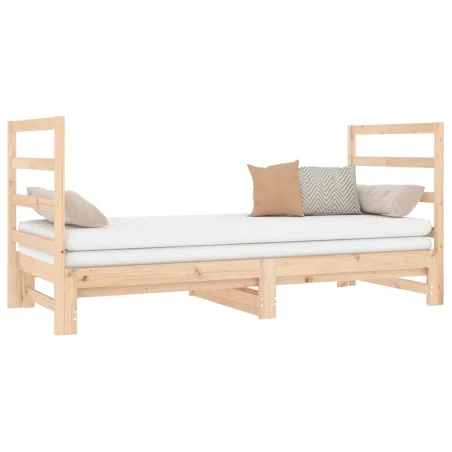 Lit coulissant sans matelas 2x(90x190) cm