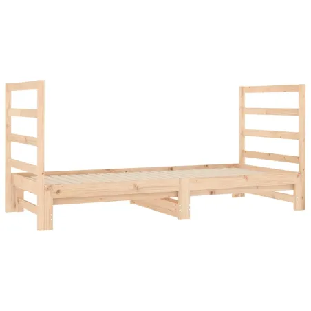 Lit coulissant sans matelas 2x(90x190) cm