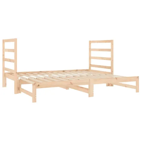 Lit coulissant sans matelas 2x(90x190) cm