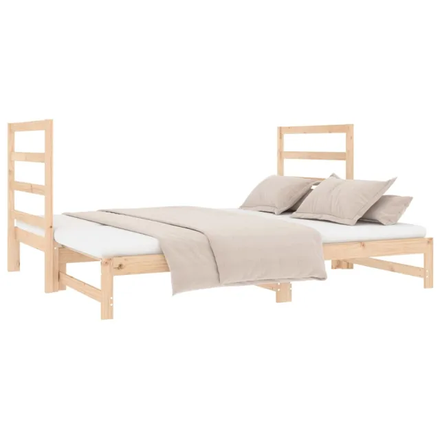 Lit coulissant sans matelas 2x(90x190) cm
