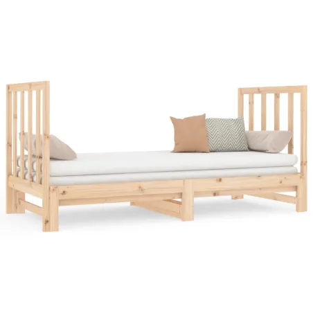 Lit coulissant sans matelas 2x(90x190) cm