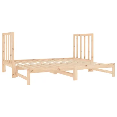 Lit coulissant sans matelas 2x(90x190) cm