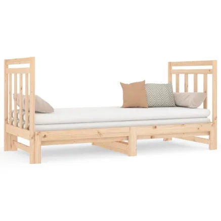 Lit coulissant sans matelas 2x(90x190) cm 2