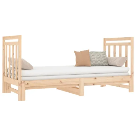 Lit coulissant sans matelas 2x(90x190) cm