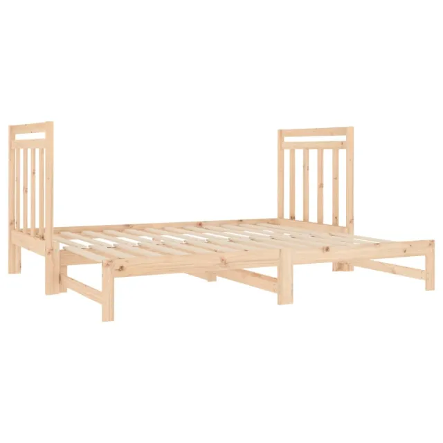Lit coulissant sans matelas 2x(90x190) cm