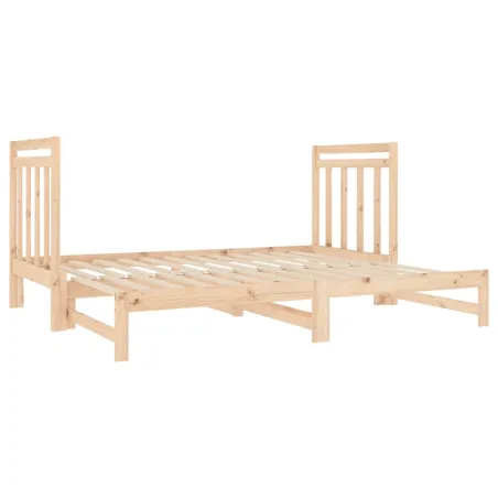 Lit coulissant sans matelas 2x(90x190) cm