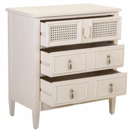 Commode Alexandra House Living Gris Rose Rotin Bois d'épicéa Bois MD
