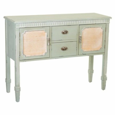 Aparador Alexandra House Living Verde Ratán Madera de abeto 82 x 36 x