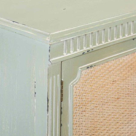 Dientafel Alexandra House Living Groen Rotan Sparrenhout 82 x 36 x 108