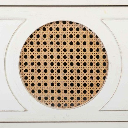 Cómoda Alexandra House Living Blanco Ratán Madera de abeto Madera MD 2