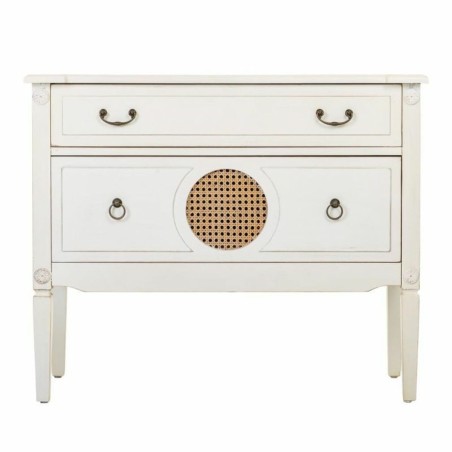 Cómoda Alexandra House Living Blanco Ratán Madera de abeto Madera MD