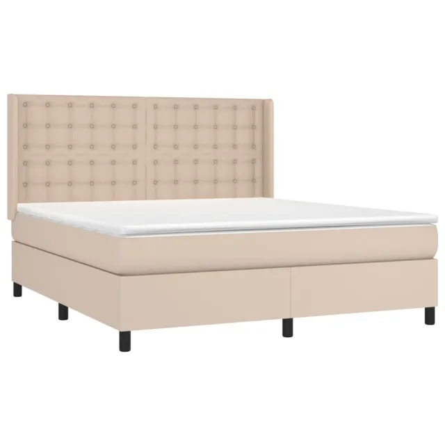 Sommier à lattes de lit matelas LED Cappuccino 160x200 cm