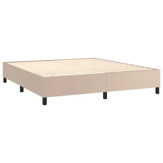 Sommier à lattes de lit matelas LED Cappuccino 160x200 cm