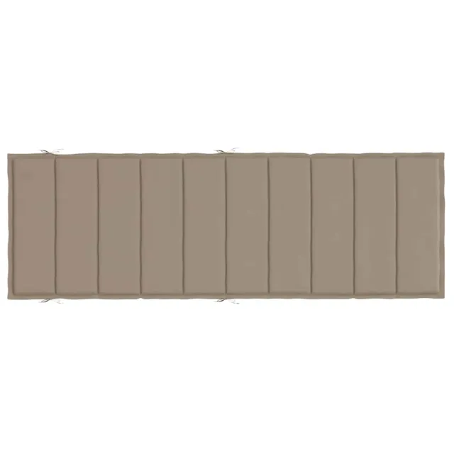 Coussin de chaise longue taupe 186x58x4 cm tissu oxford