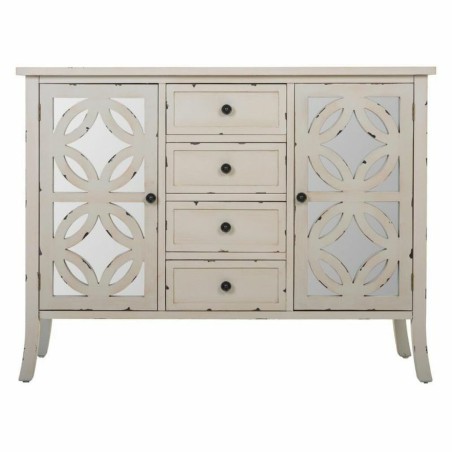 Dientafel Alexandra House Living Grijs Glas Sparrenhout 37 x 84 x 110