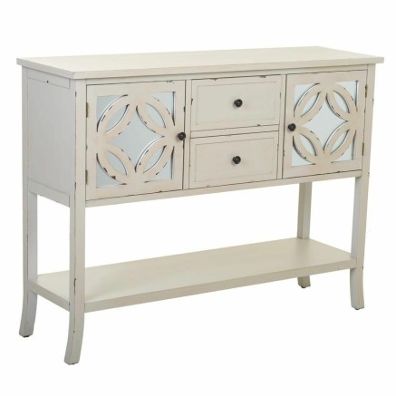 Dientafel Alexandra House Living Grijs Glas Sparrenhout 37 x 91 x 121