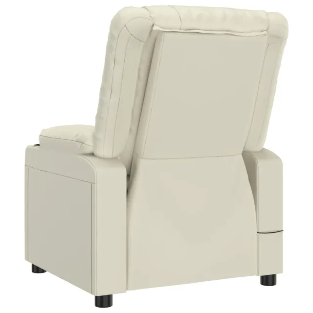 Fauteuil de massage électrique Crème Similicuir