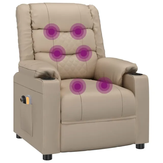 Fauteuil de massage électrique Cappuccino Similicuir