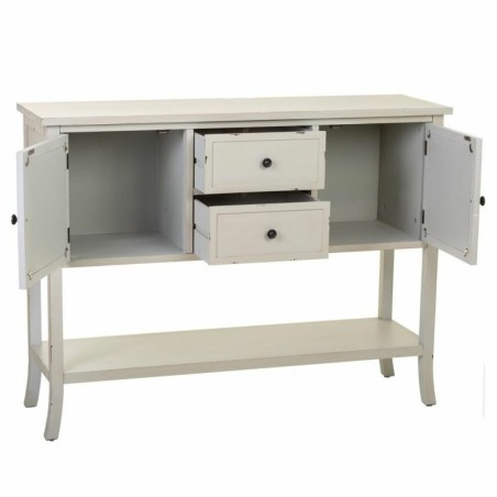 Credenza Alexandra House Living Grigio Vetro Legno di abete 37 x 91 x