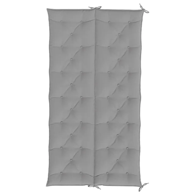 Coussin de banc de jardin gris 200x(50+50)x7 cm tissu oxford