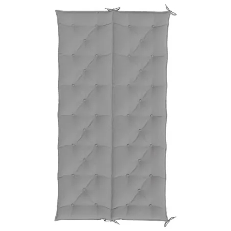 Coussin de banc de jardin gris 200x(50+50)x7 cm tissu oxford